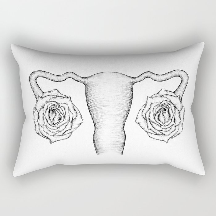 Fallopian Blossom Rectangular Pillow