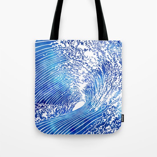 Blue Wave II Tote Bag