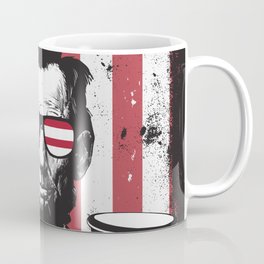 For Score and Seven Beers Ago Drinking Like Lincoln Funny Humorous Patriotic American USA Design Coffee Mug