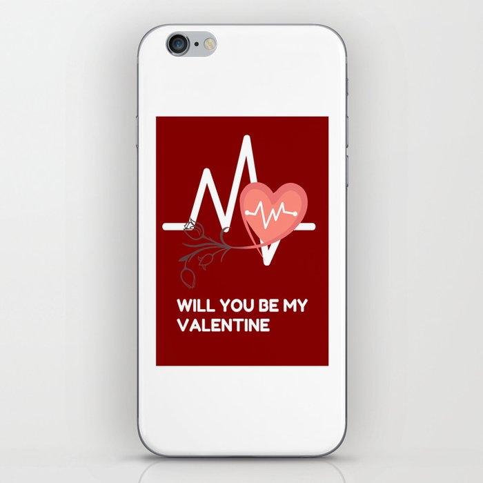 WILL YOU BE MY VALENTINE iPhone Skin