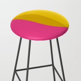 Pink and Cheerful Yellow Arches Bar Stool