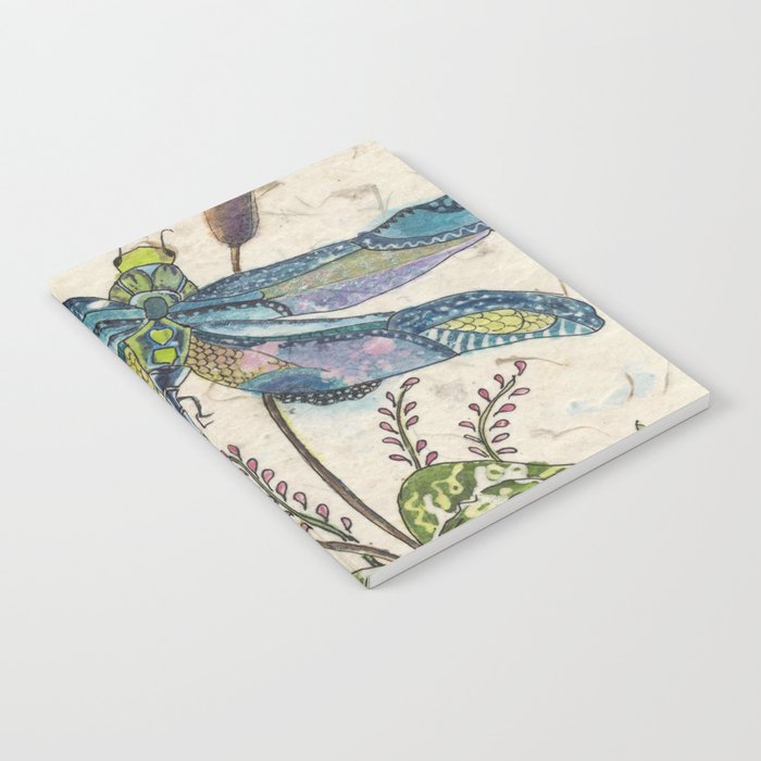 ""Dragonflies and Cattails" Notebook