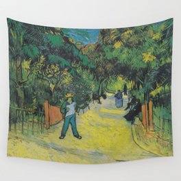 Vincent Van Gogh Entrance to the Park in Aries 1888 Wall Tapestry