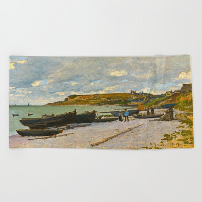 Claude Monet Impressionist Landscape Oil Painting Sainte Adresse