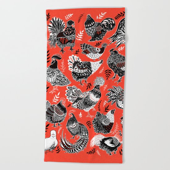 Lil Cluckers Beach Towel