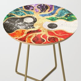 Mosaic Tree of life - Yin Yang Side Table