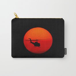 Vietnam Helicopter Sunset Carry-All Pouch | Mechanic, Hueyhelicopter, Veterans, Veteran, Graphicdesign, Airborne, Combat, Pilot, Sunset, Flying 