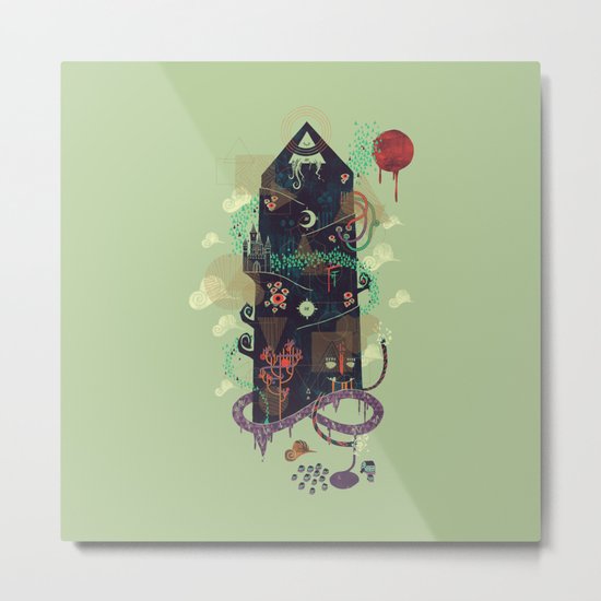 The Ominous and Ghastly Mont Noir Metal Print