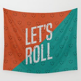 Let's Roll D20 Wall Tapestry