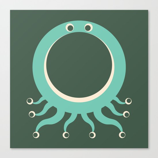 Letter O // Animal Alphabet // Octopus Canvas Print