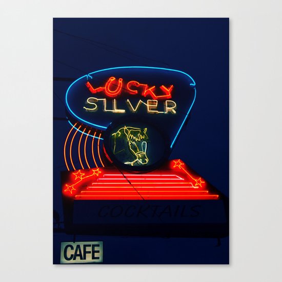 Old 99 Neon Canvas Print