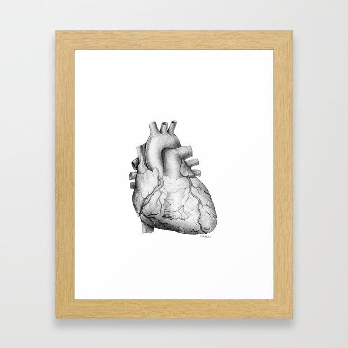 Anatomical Heart 101 Framed Art Print