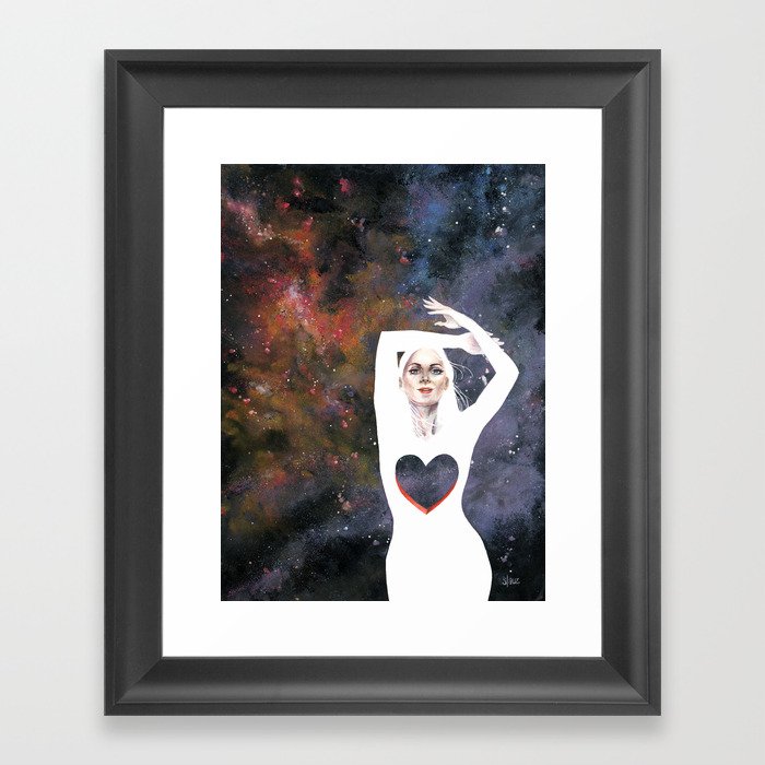 Love is infinite as the Cosmos Framed Art Print