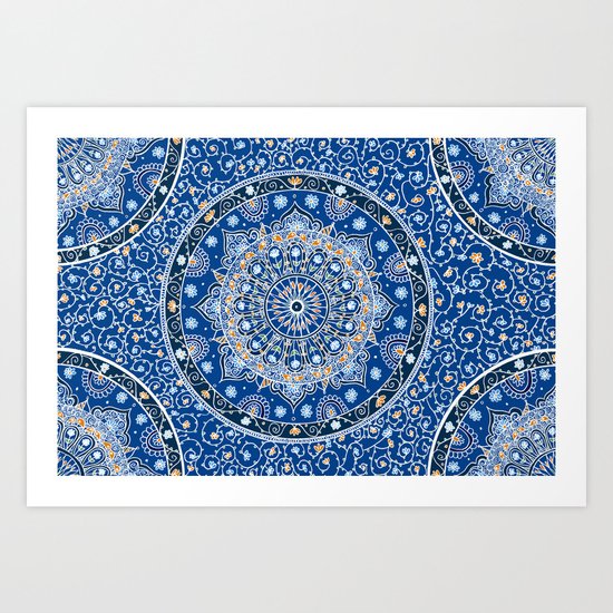 Summer Nights Mandala Art Print