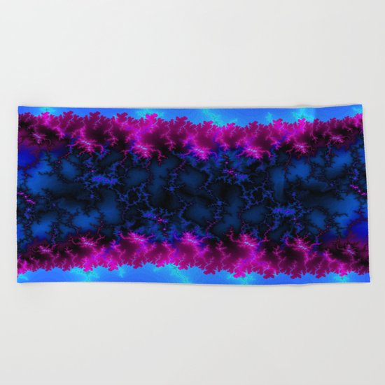 cold energy flash Beach Towel