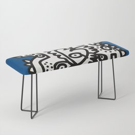Blue Navy Color 2020 with Black and White Cool Monsters Bench