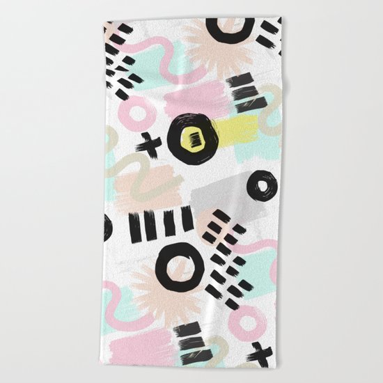 Ink Perception 003 Beach Towel