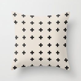 All Modern Scandinavian White & Black Throw Pillow
