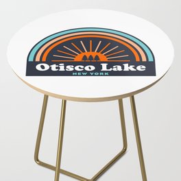 Otisco Lake New York Rainbow Side Table