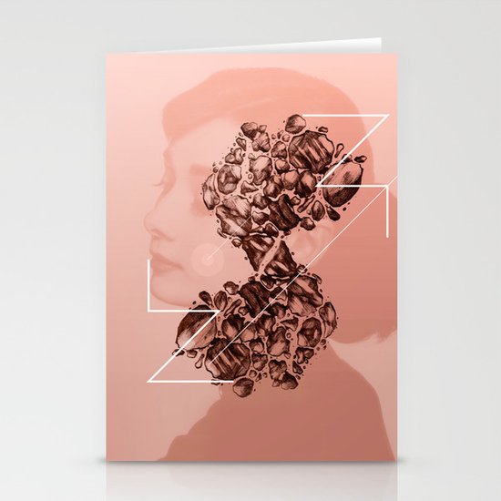 Old School Rocks! Audrey Hepburn Version Stationery Cards