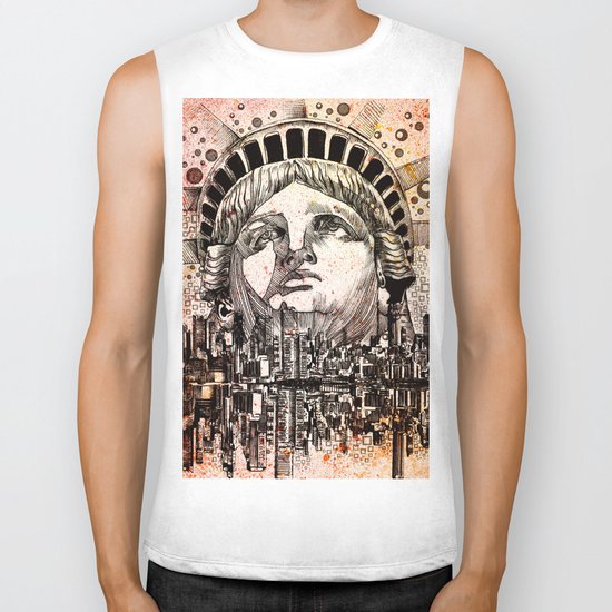 new york new york Biker Tank