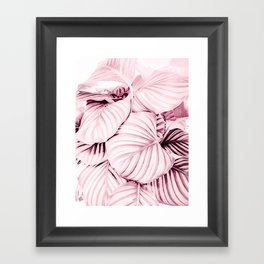 Long embrace - pink Framed Art Print
