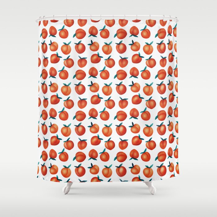 Peaches Shower Curtain