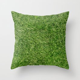 Grass Textures Turf Throw Pillow