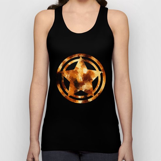 Cubist Fire Unisex Tank Top