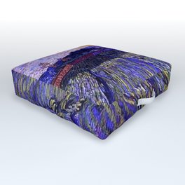 Lavender Fields with Rising Sun by Vincent van Gogh Outdoor Floor Cushion