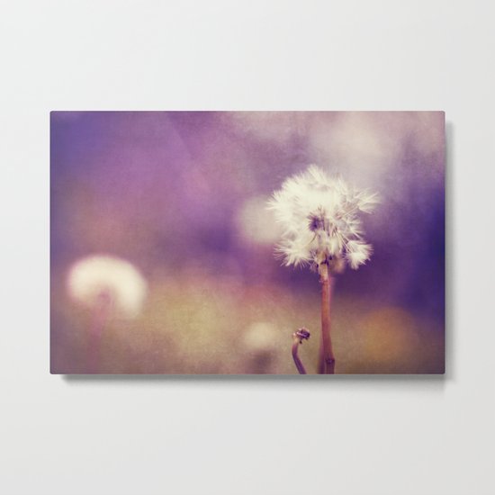 purple fields Metal Print