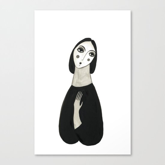 Oh so lady Canvas Print