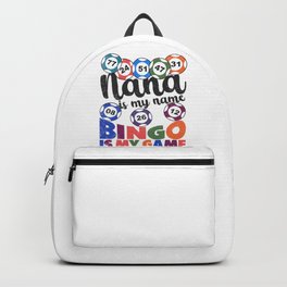 Bingo Players Grandma Gambling Lottery Bingo Backpack