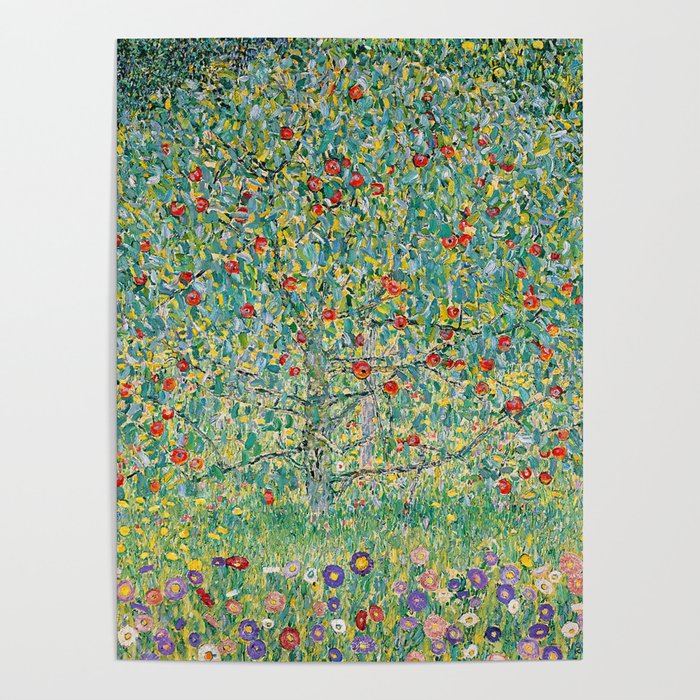 The Apple Tree Gustav Klimt Poster