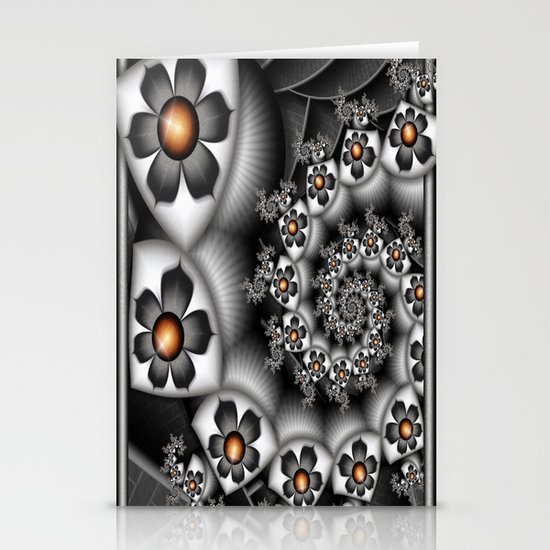 Orange Fan. Stationery Cards