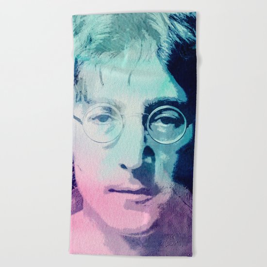 John Lennon Beach Towel