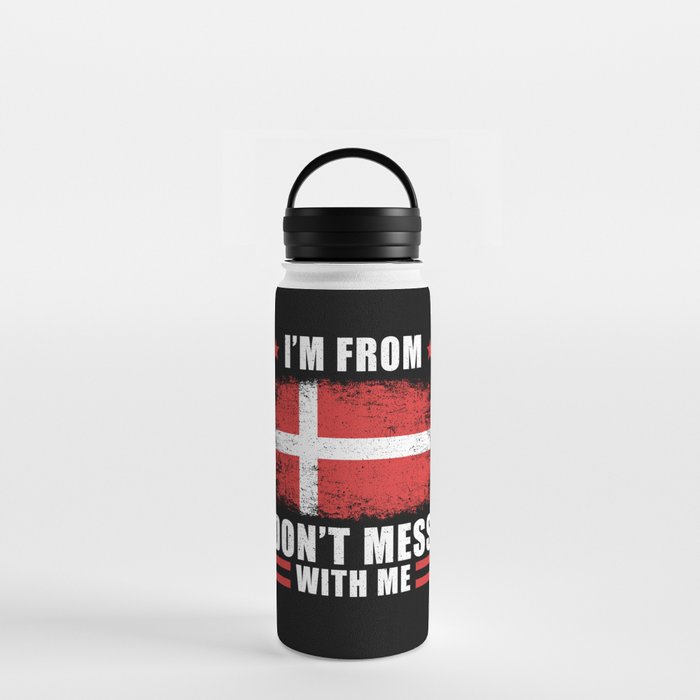 Denmark Dane Saying Funny Water Bottle