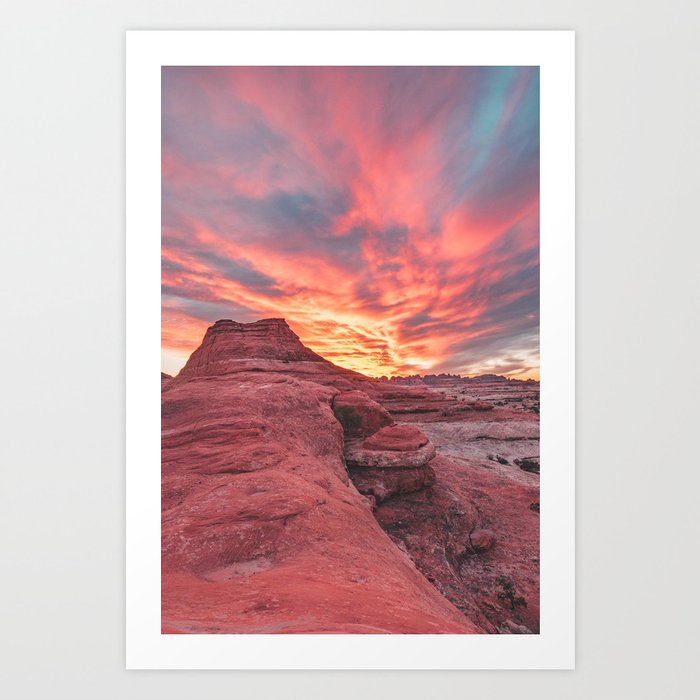 Sky on Fire Art Print