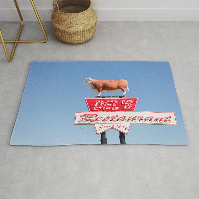 Del's Restaurant - Route 66 Travel Photography Rug