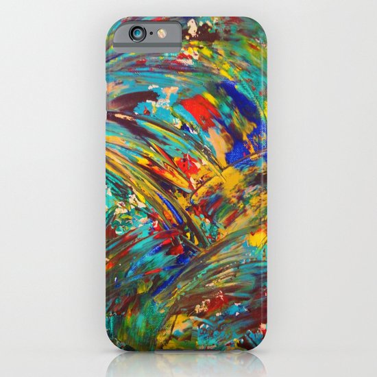 FIREWORKS IN COLOR - Bold Abstract Acrylic Painting Lovely Masculine Colorful Splash Pattern Gift iPhone & iPod Case