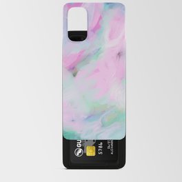 Abstract Pastel Mauve Pink Flowers by Emmanuel Signorino Android Card Case