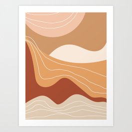 Abstract Desert Art Print