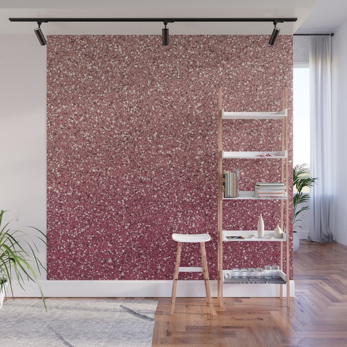 Speckled ombre wallpaper mural
