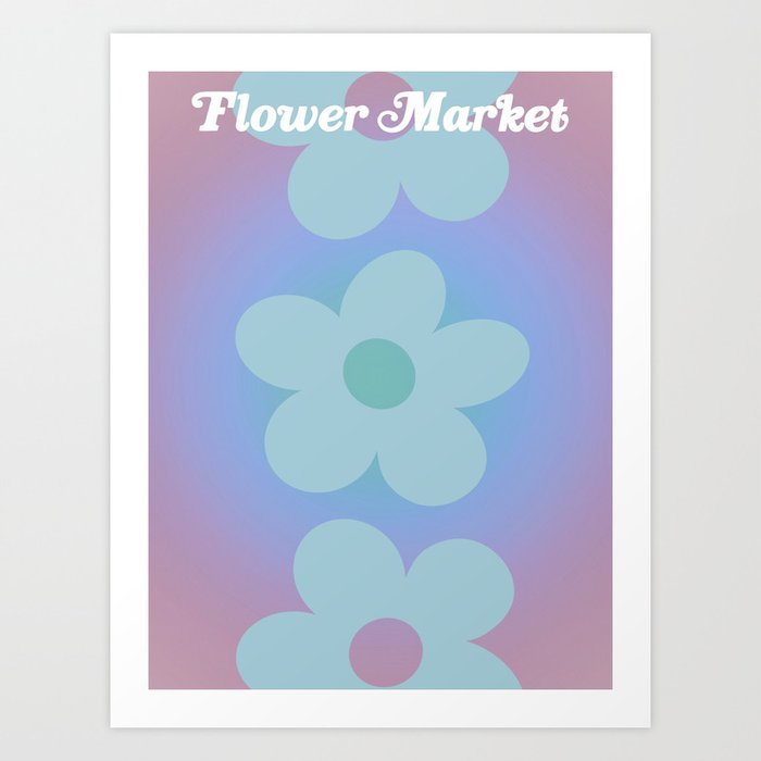 flower market Art Print
