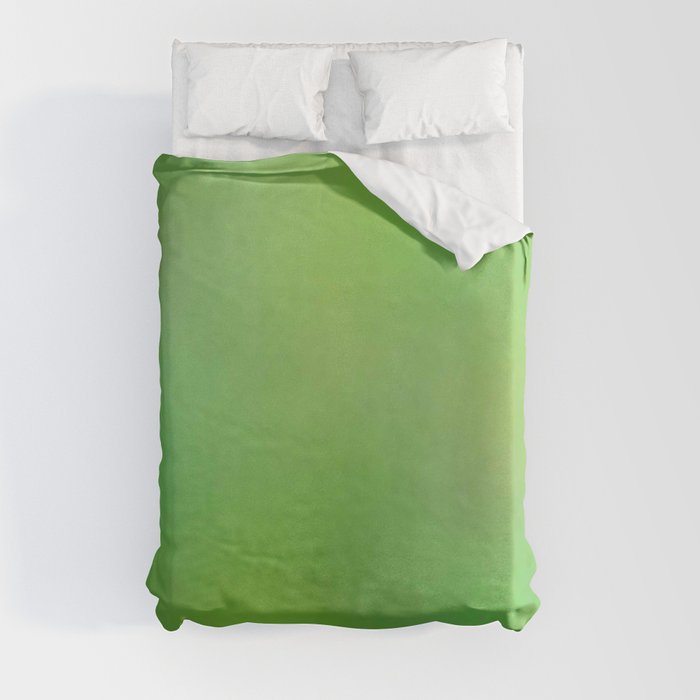 Color gradient and texture 75 green Duvet Cover