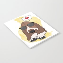 Lovely Basset hound  Notebook