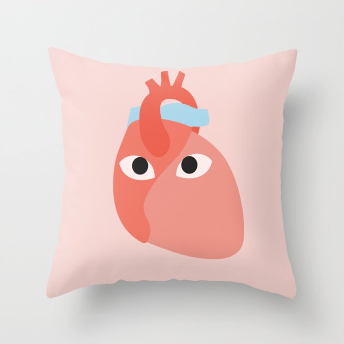 A Hypebeast's Heart Throw Pillow by Jacob Yates
