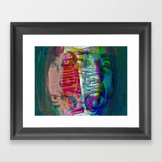 Wednesday 14 November 2012: official versus actual realities (?) Framed Art Print