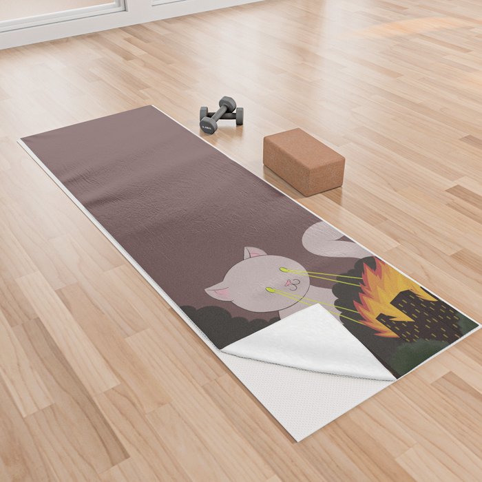 Doom Cat Yoga Towel
