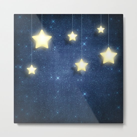 Moon & Stars 04 Metal Print
